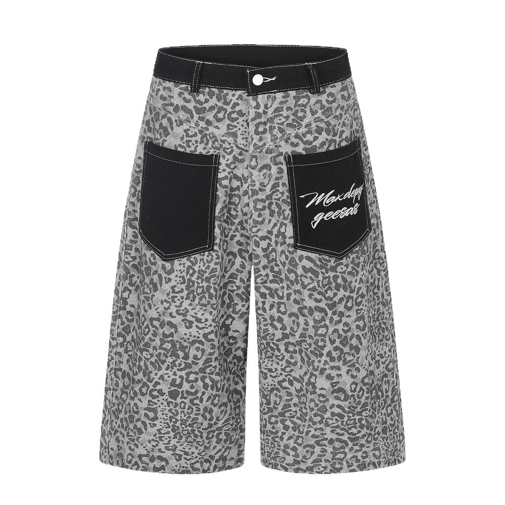 Pants High Street Loose Denim Shorts