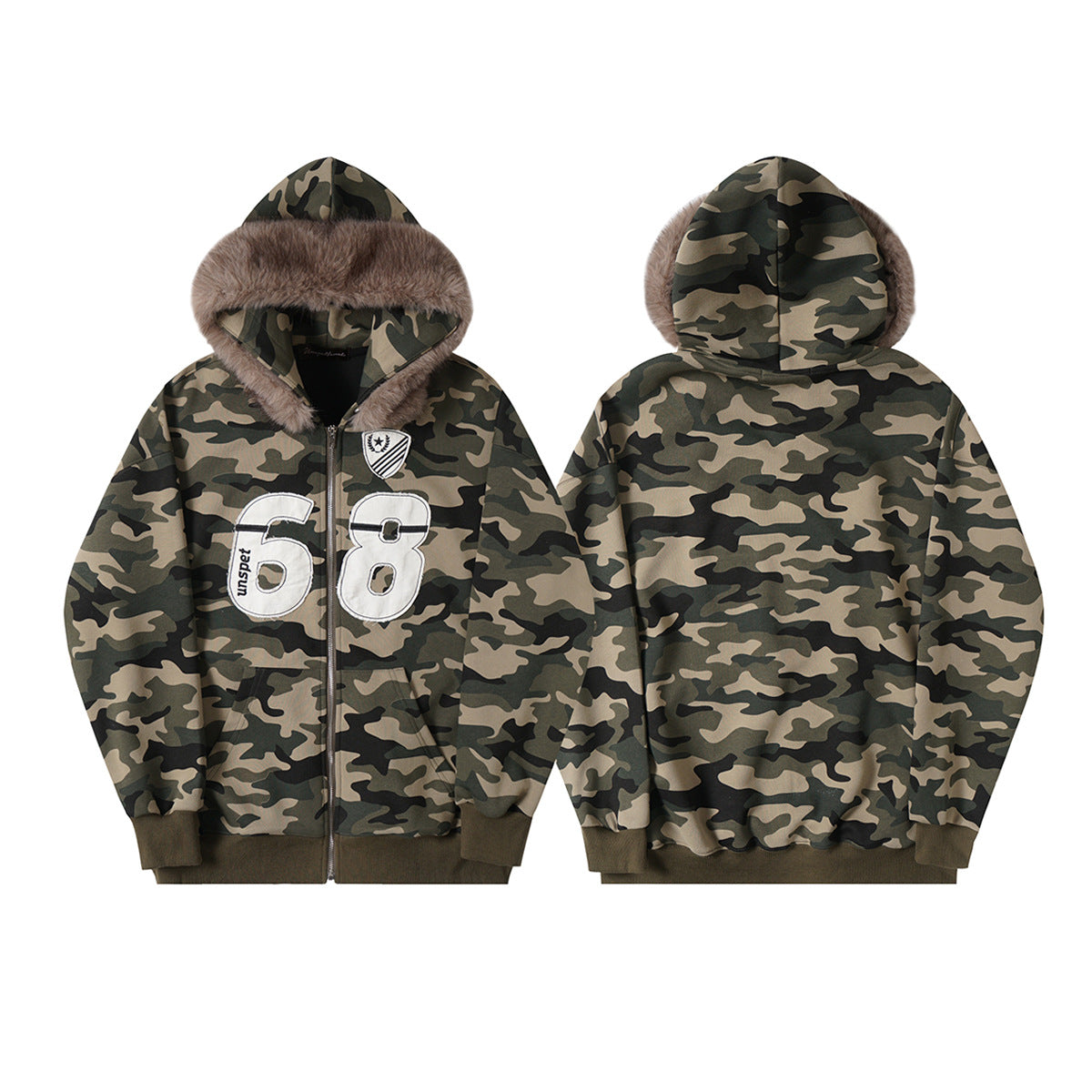 zip-up hoodie