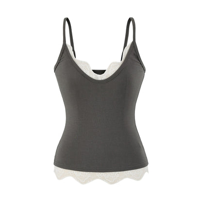 Sleeveless V-neck T-shirt