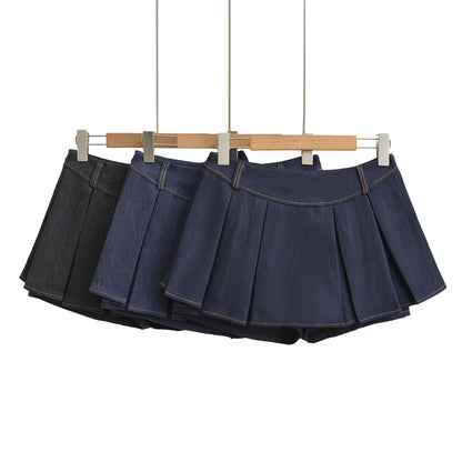 Minifalda vaquera de talle alto