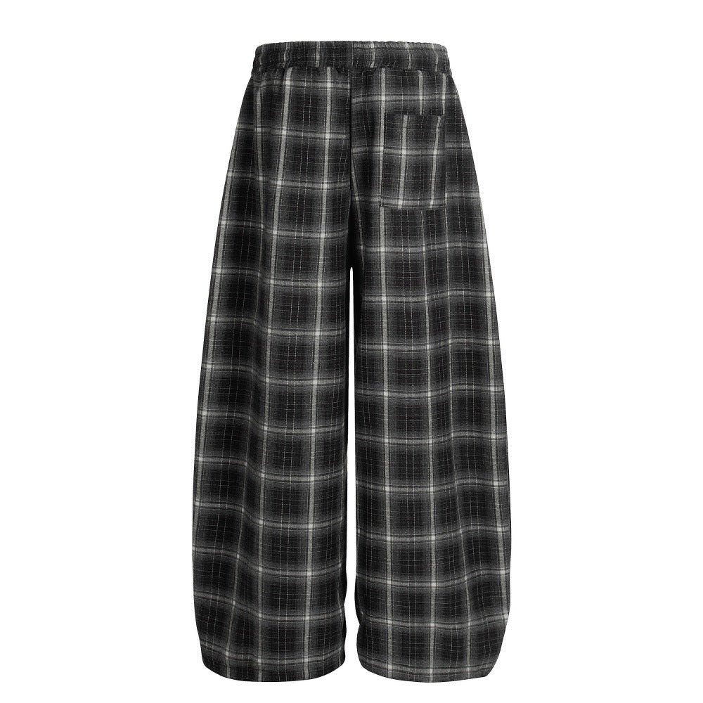 Loose plaid pants
