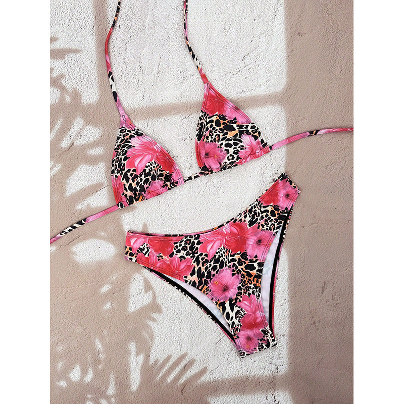 Bikini con estampado de lunares
