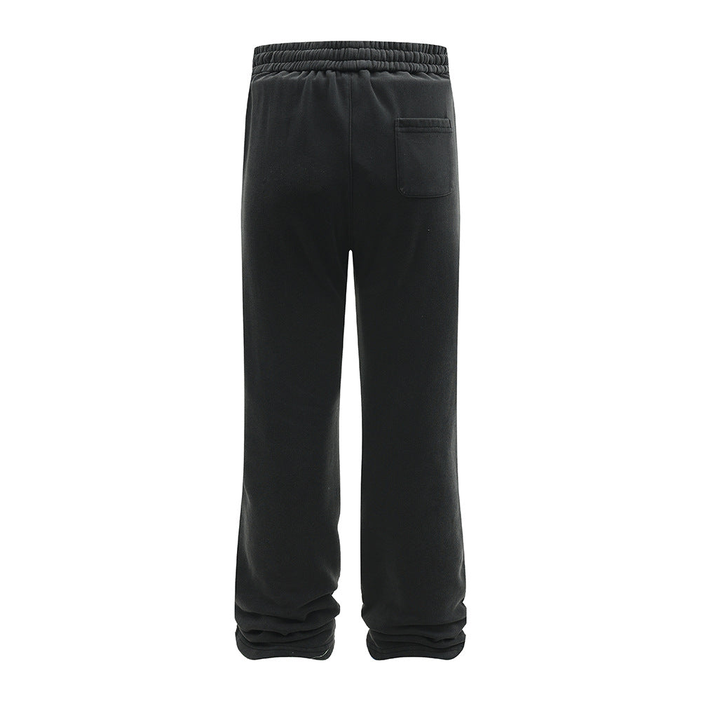 Drawstring sports sweatpants