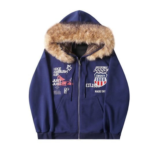 sudadera con capucha y cremallera