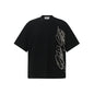 English letter printed short sleeved shirt