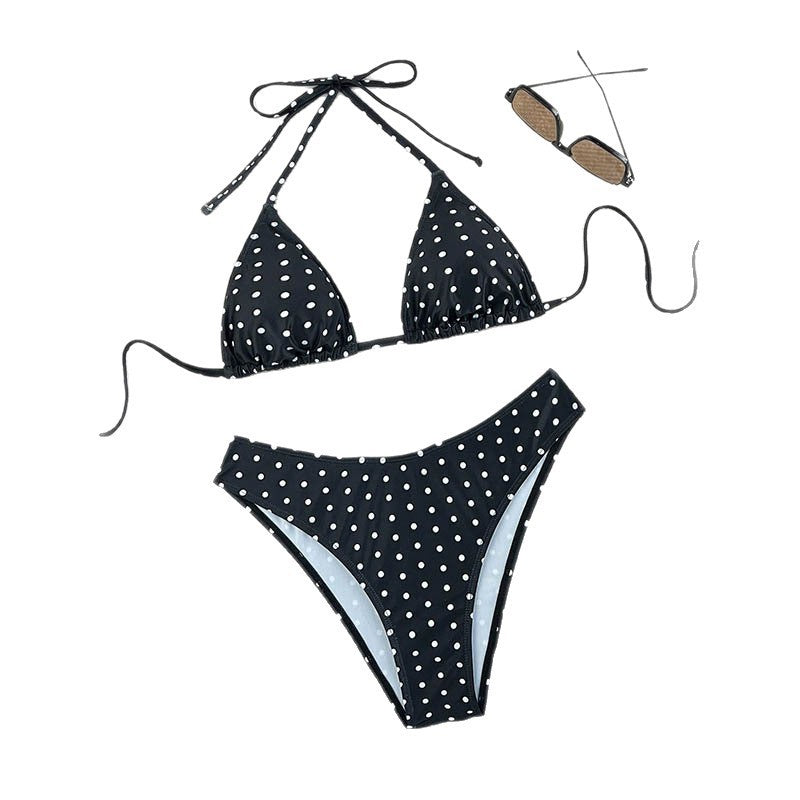 Bikini con estampado de lunares