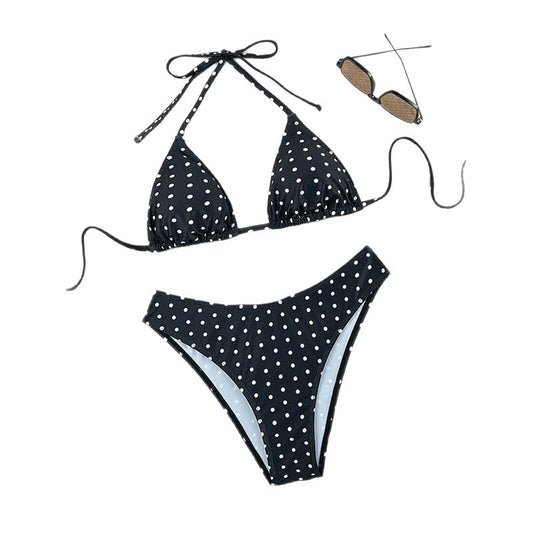Bikini con estampado de lunares