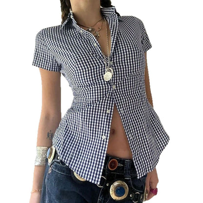 Casual Vacation Style Fitted Women's Shirt