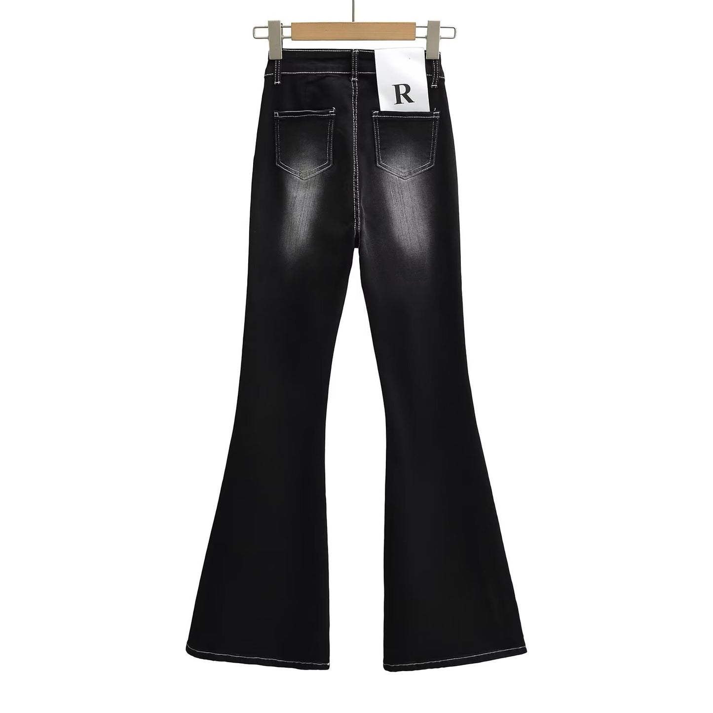 Front pocket flared jeans flared pants
