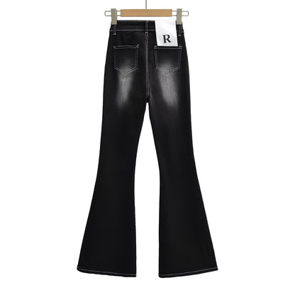 Front pocket flared jeans flared pants