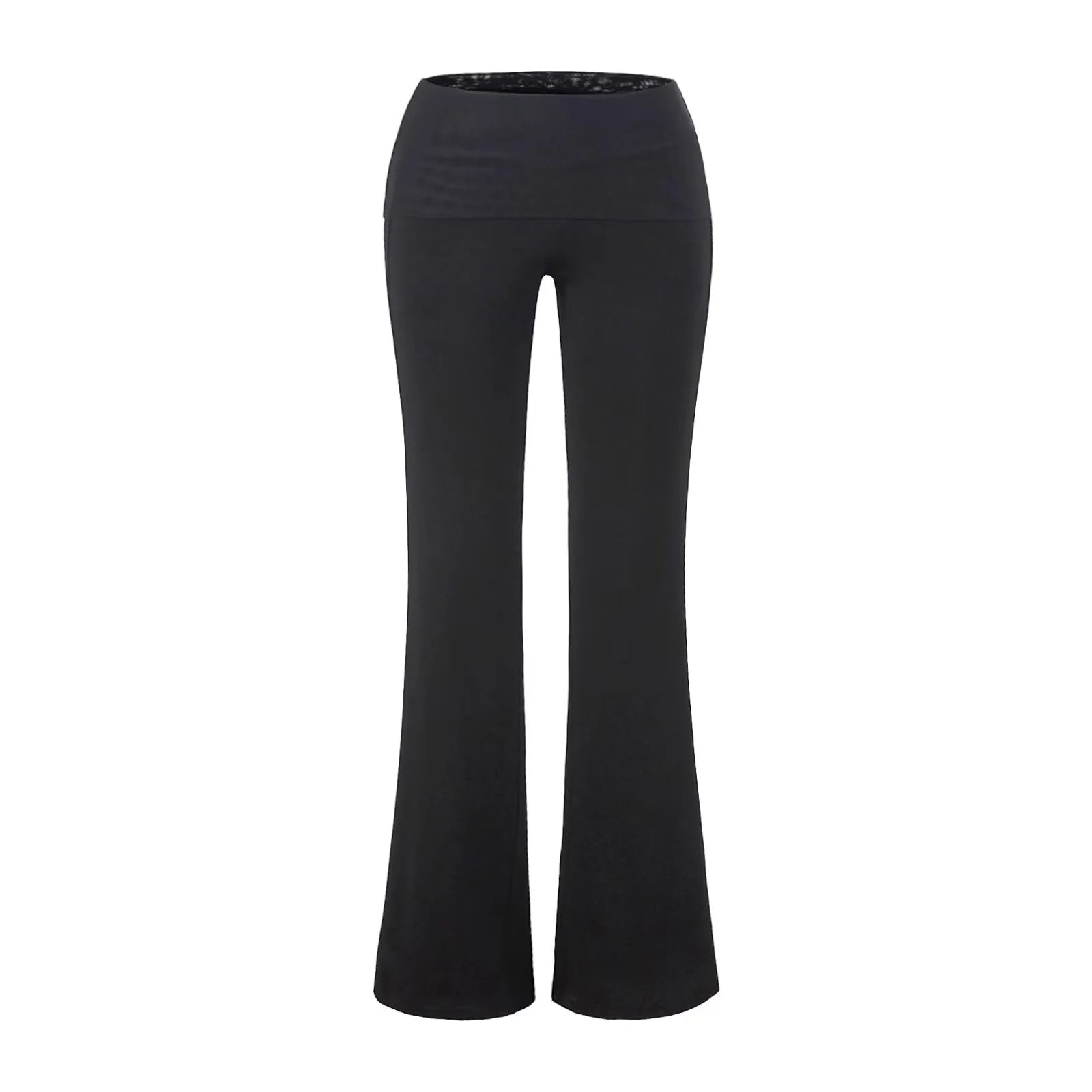 Low waisted slightly flared pants