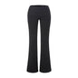 Pantalones de tiro bajo ligeramente acampanados