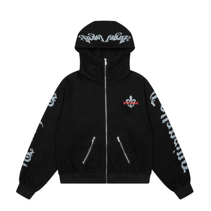 Cool Chic Hoodie Loose Slim-Fitting Zip-Up Jacket Casual Streetwear Style