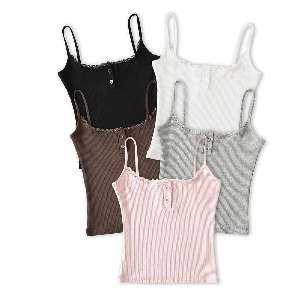 Lace lace camisole vest