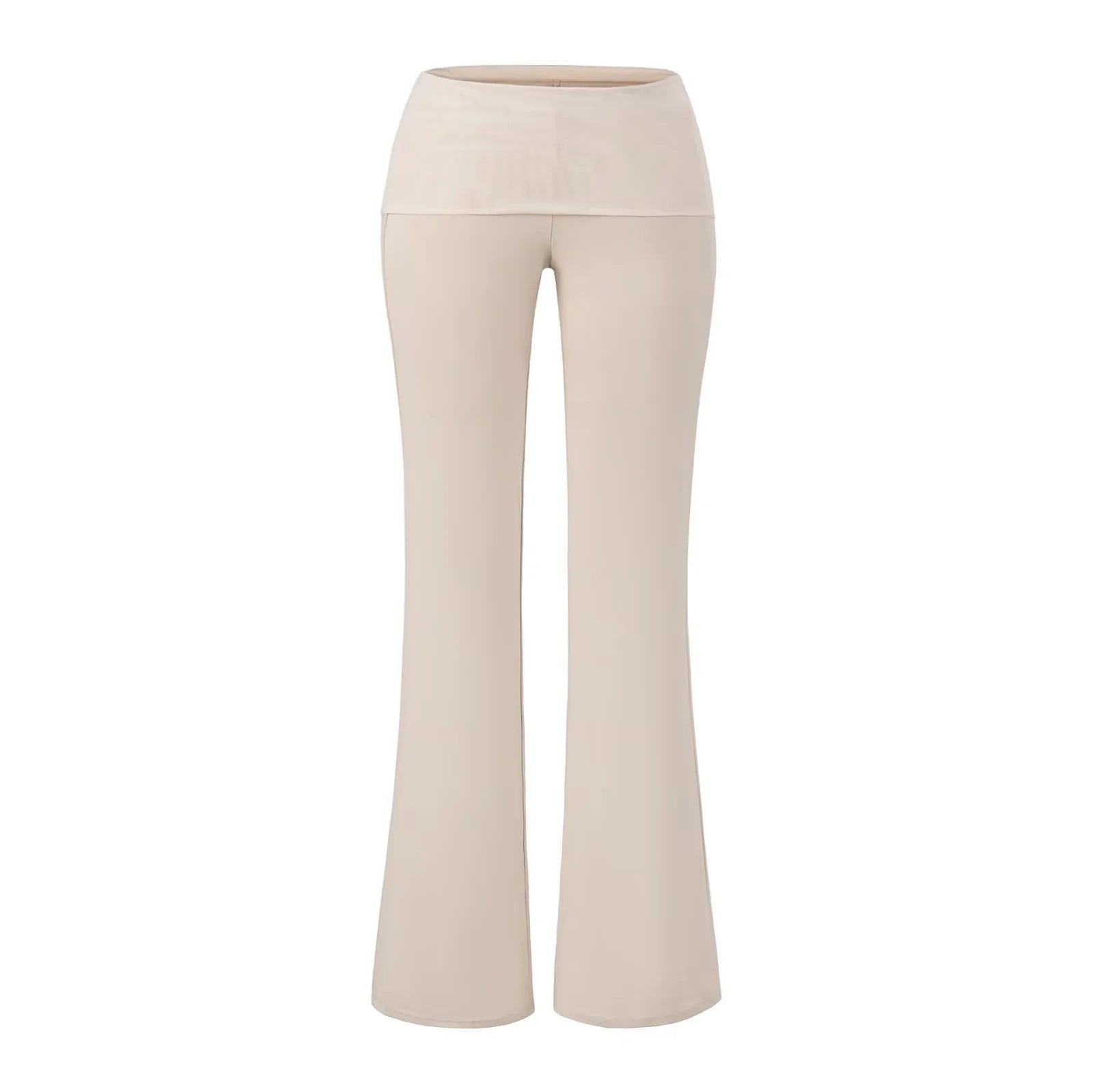 Low waisted slightly flared pants