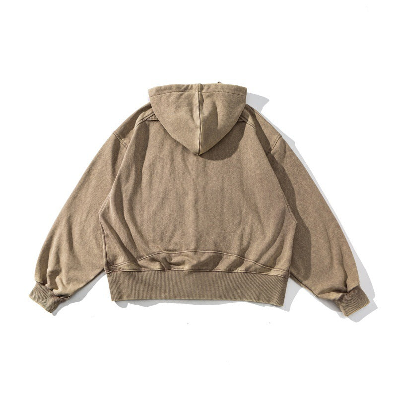 Sudadera con capucha oversize con detalles metálicos de corte holgado