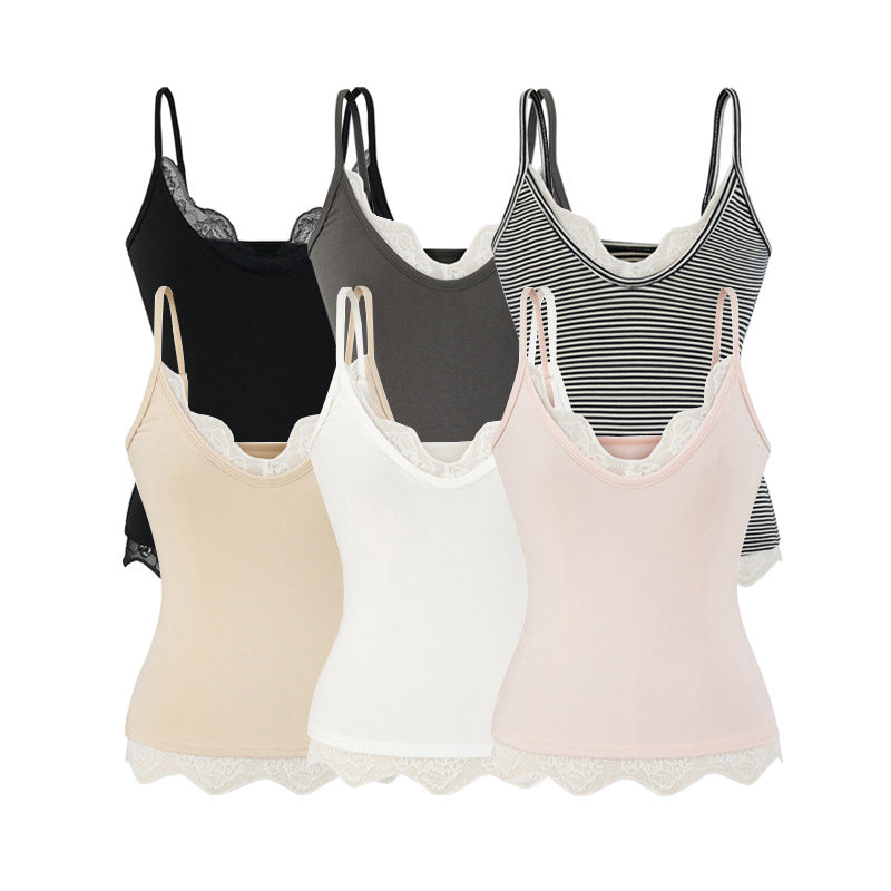 Sleeveless V-neck T-shirt
