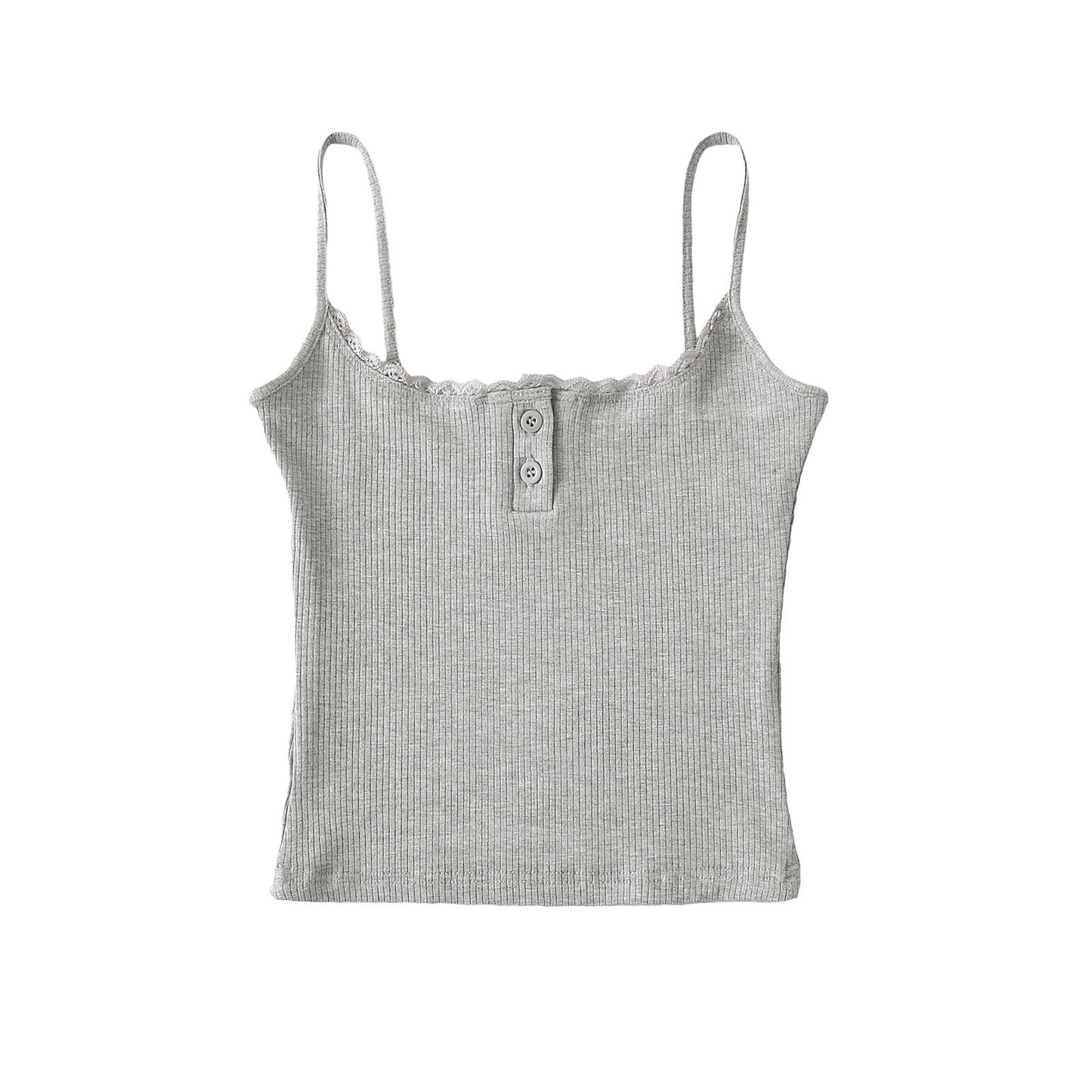 Camiseta sin mangas de encaje