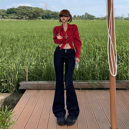 Street Style Women's Flared Jeans