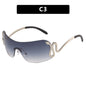 Gafas de sol personalizadas a la moda Y2K Milenio