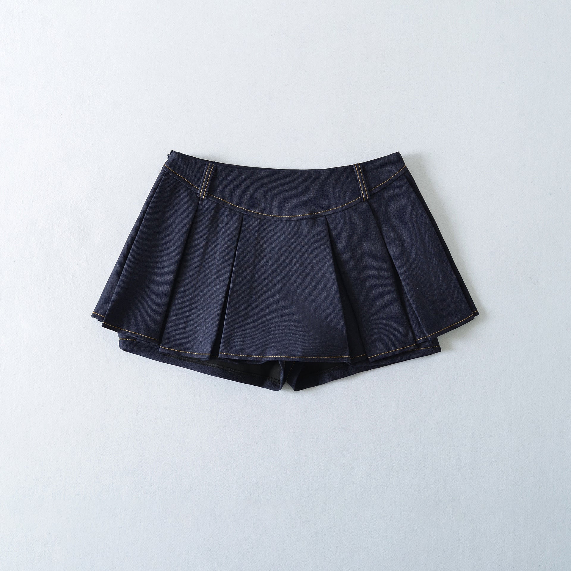Jupe courte en jean taille haute