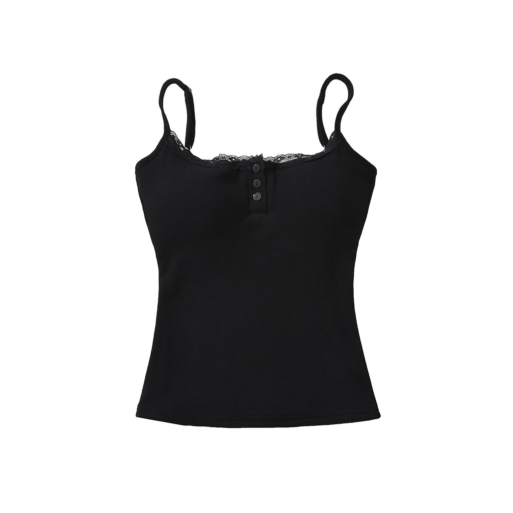 Lace sleeveless vest