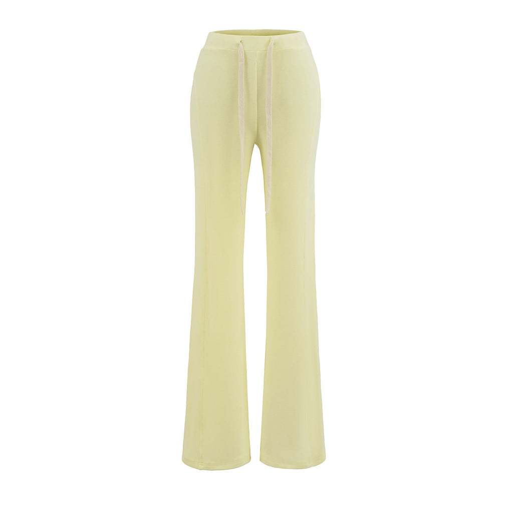 Low waist slightly flared slim fit pants