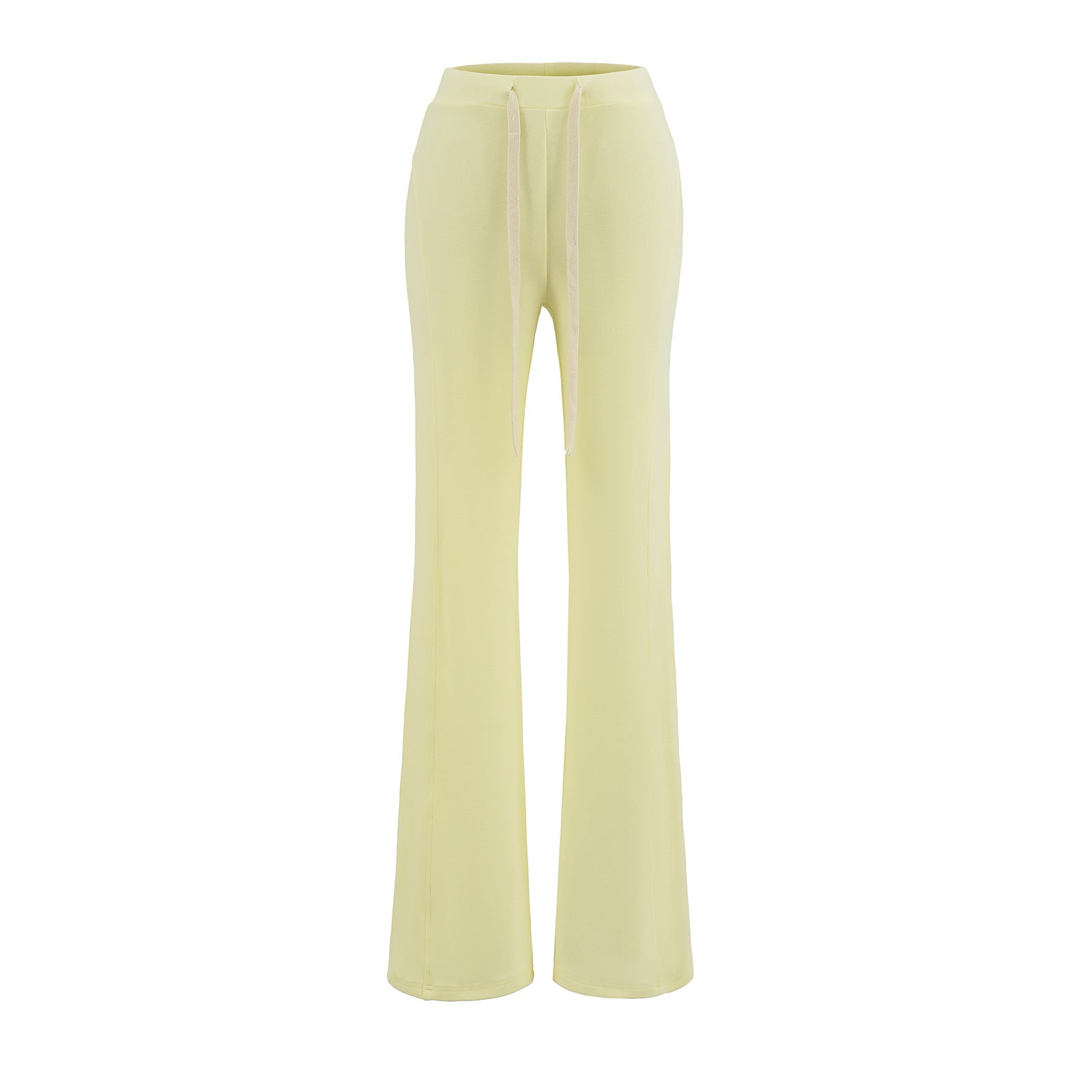 Low waist slightly flared slim fit pants