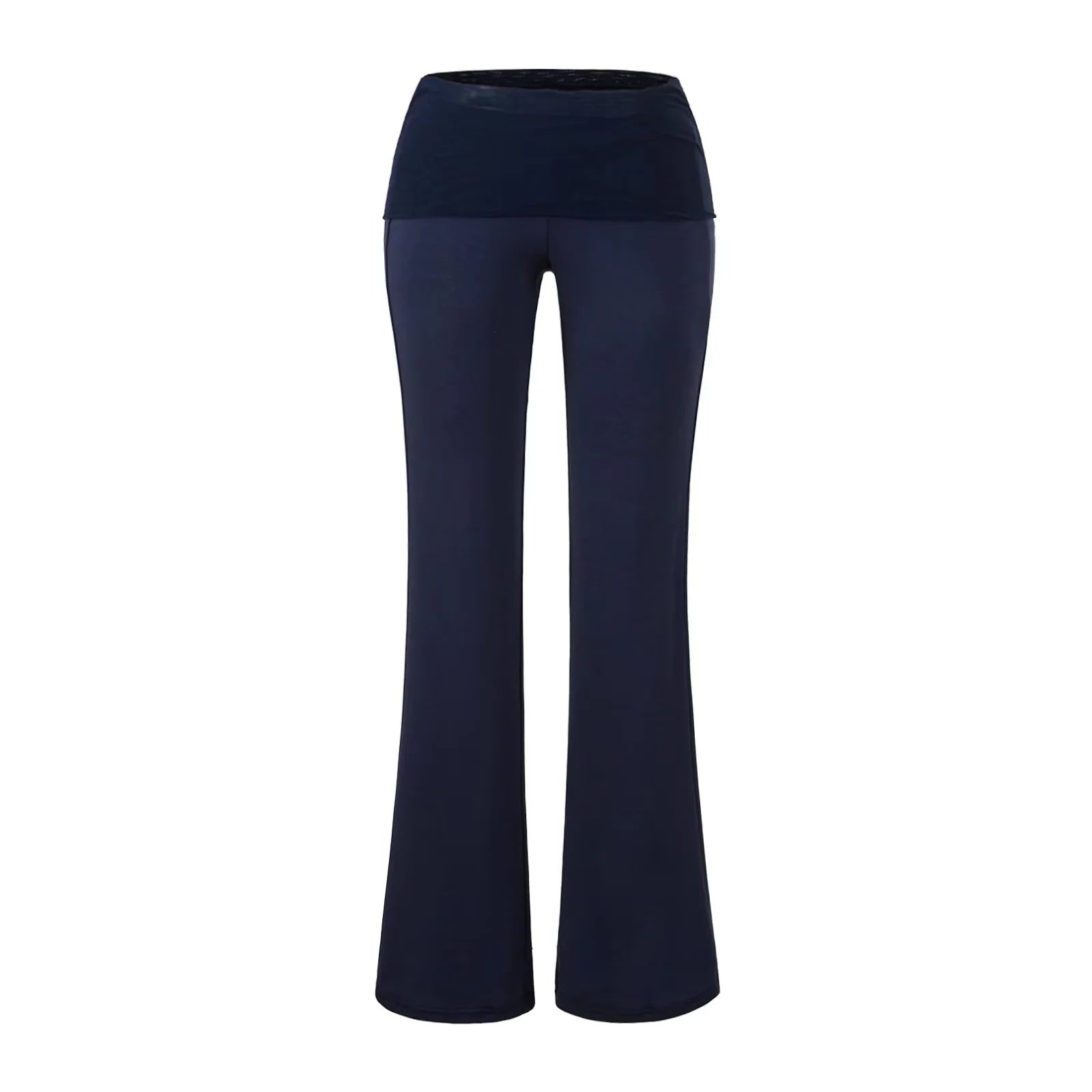 Low waisted slightly flared pants