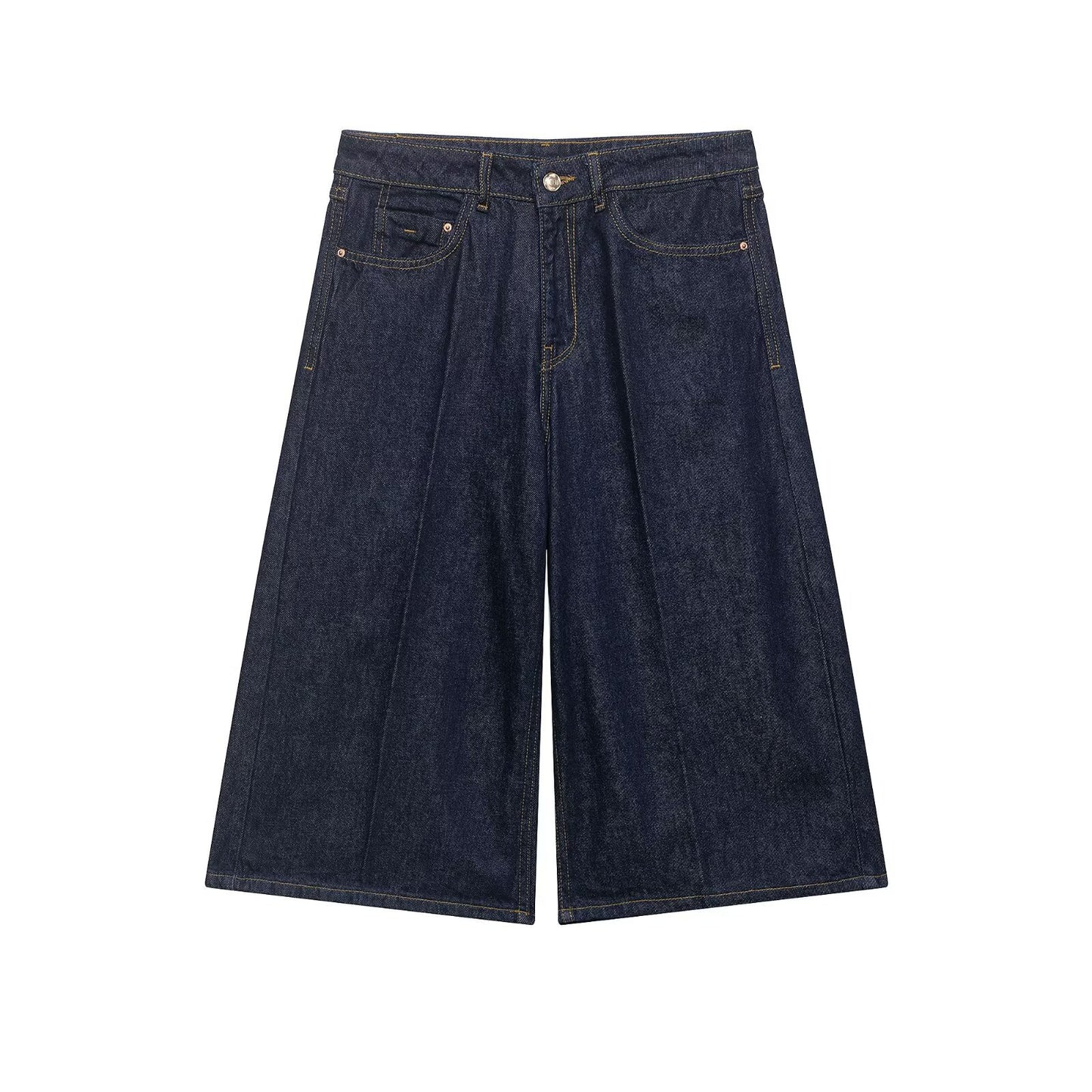 Pantalones cortos largos casuales de mezclilla para la calle