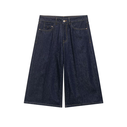 Pantalones cortos largos casuales de mezclilla para la calle