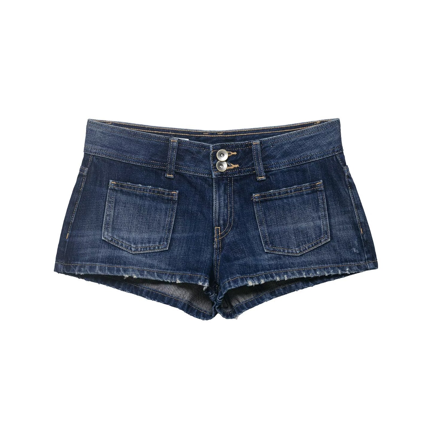 Shorts vaqueros cortos de tiro bajo para la calle