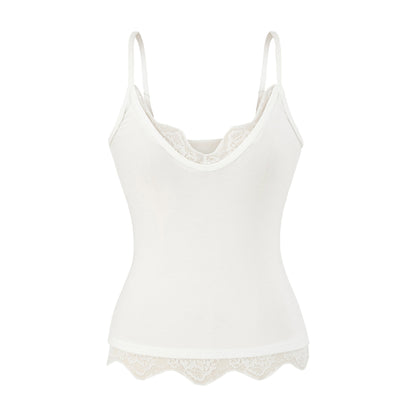 Sleeveless V-neck T-shirt