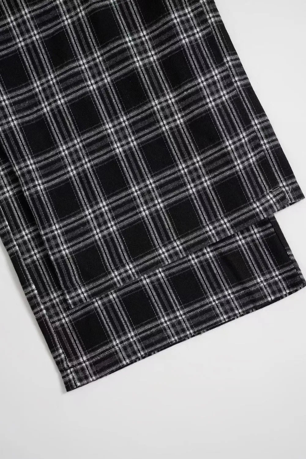 Pantalones Anchos de Cuadros