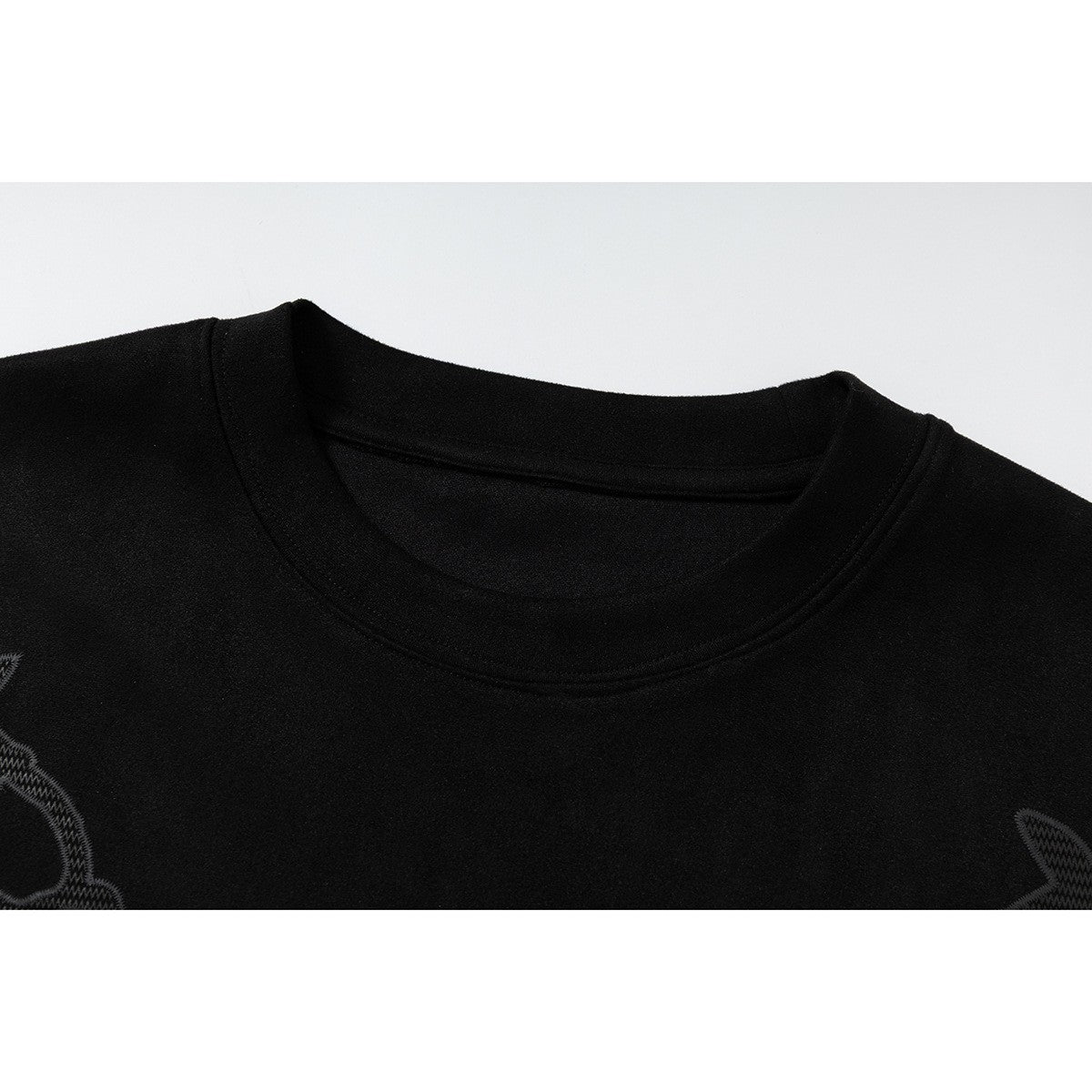 Vintage T-Shirt Men's Fashion Loose Velvet Oversized Short Sleeve