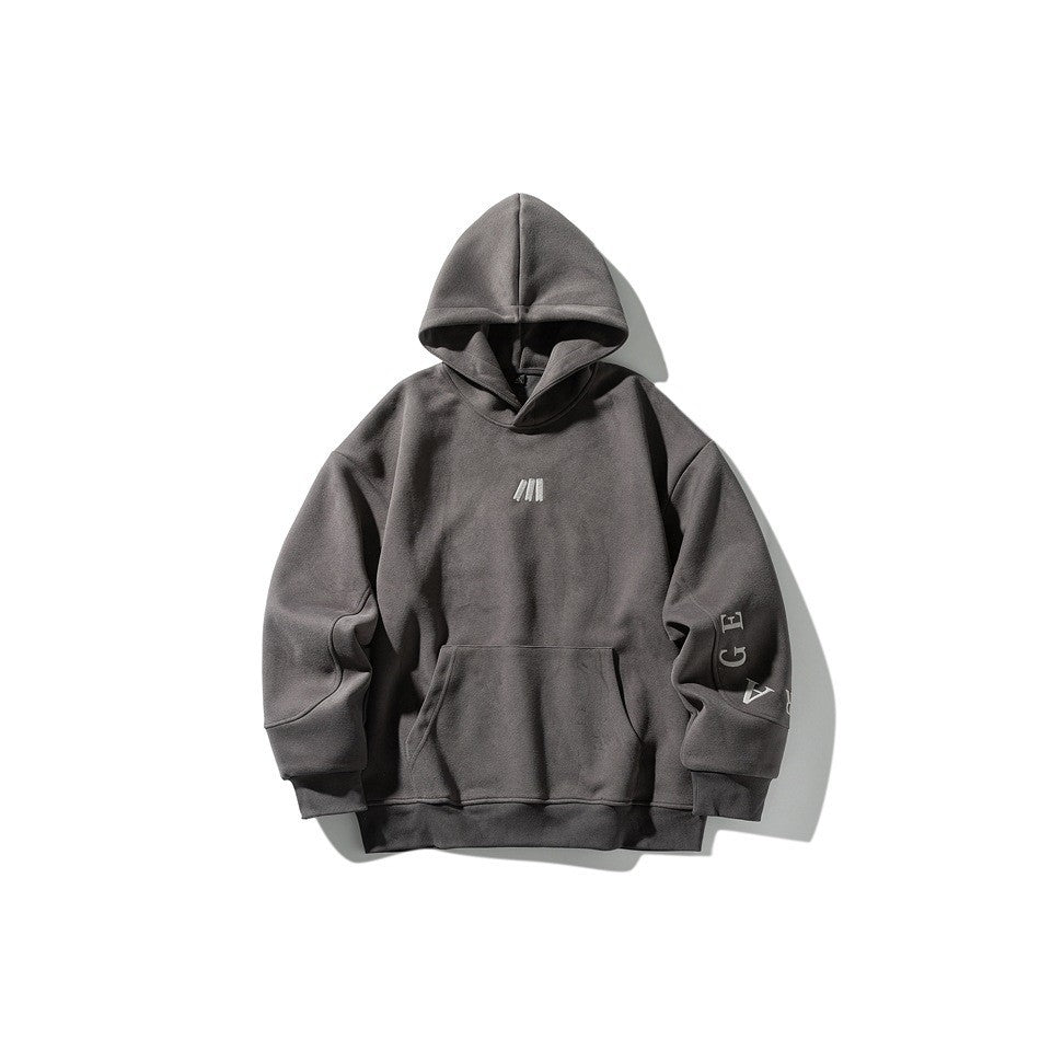 Casual Campus Style Hoodie  Loose Fit Hooded Sweatshirt
