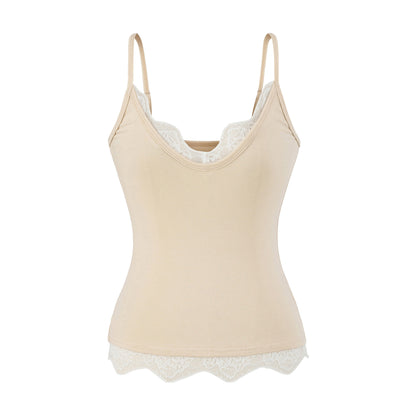 Sleeveless V-neck T-shirt