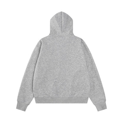 Rivet Fur Collar Hoodie Women's Retro Loose Casual Straight Shoulder Jacket