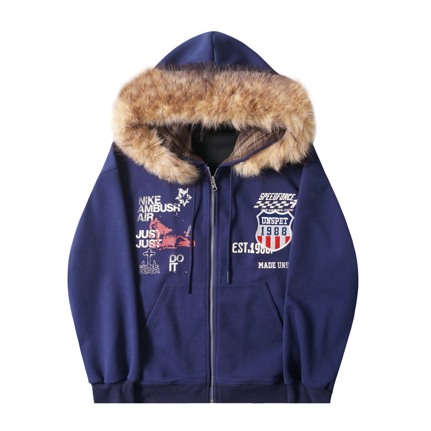 sudadera con capucha y cremallera