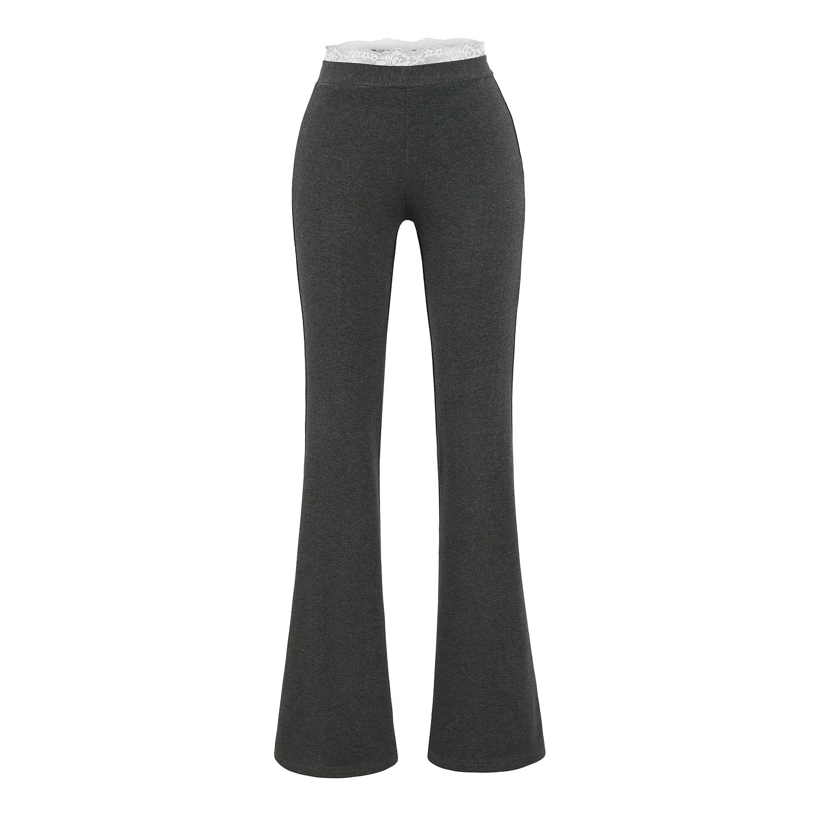 Lace lace low waisted flared pants