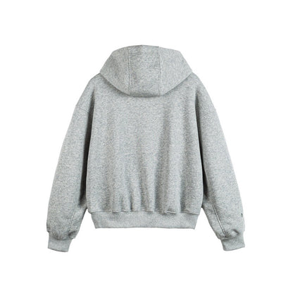 Sudadera con capucha y cremallera oversized