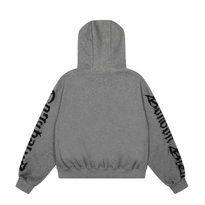 Cool Chic Hoodie Loose Slim-Fitting Zip-Up Jacket Casual Streetwear Style