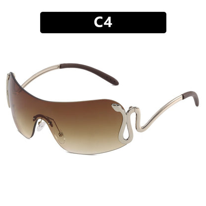 Gafas de sol personalizadas a la moda Y2K Milenio