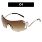 Gafas de sol personalizadas a la moda Y2K Milenio