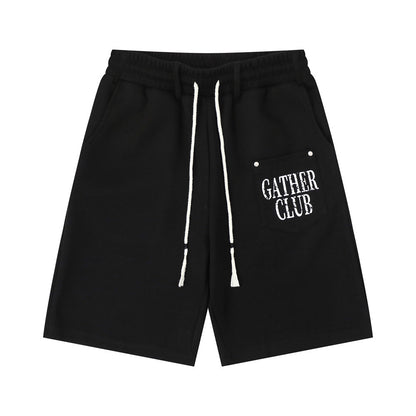 Pantalones cortos estampados con letras de graffiti