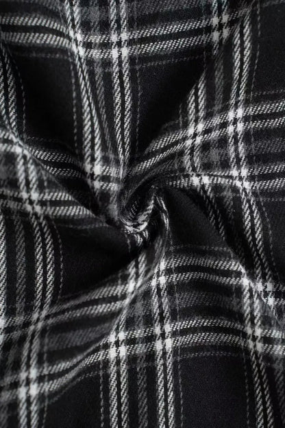 Pantalones Anchos de Cuadros