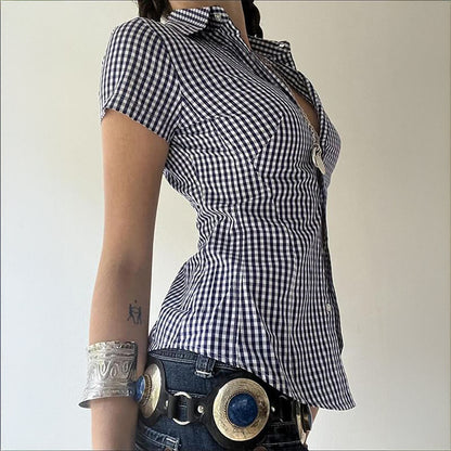 Casual Vacation Style Fitted Women's Shirt