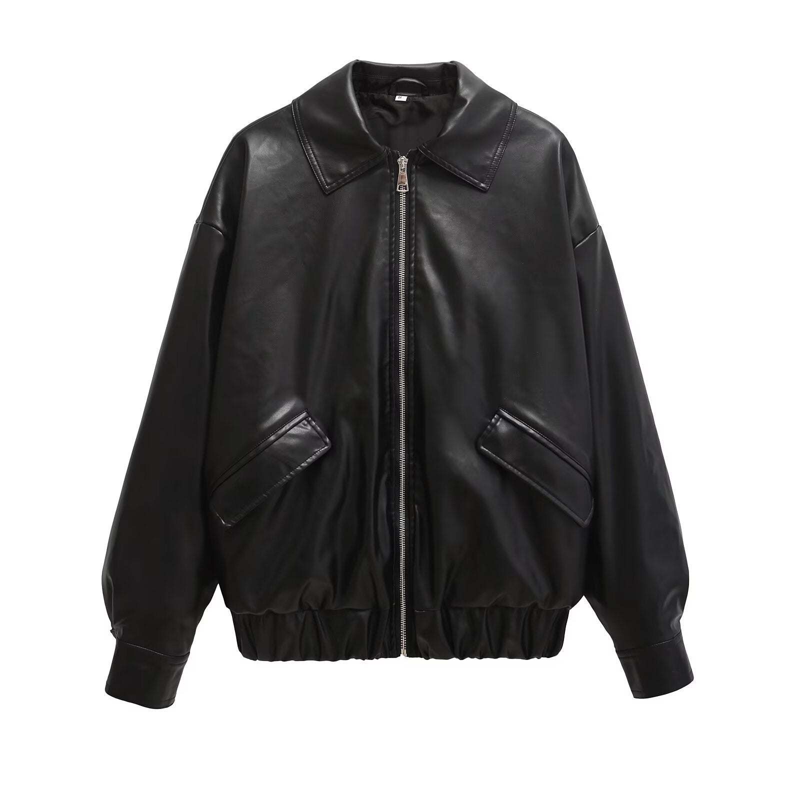 Imitation leather jacket and leather jacket