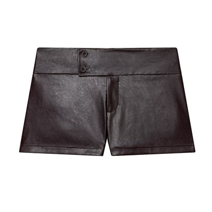 Pantalones cortos casuales de talle bajo