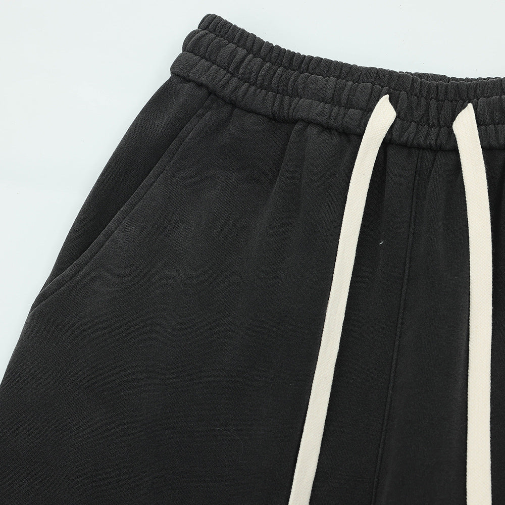 Drawstring sports sweatpants